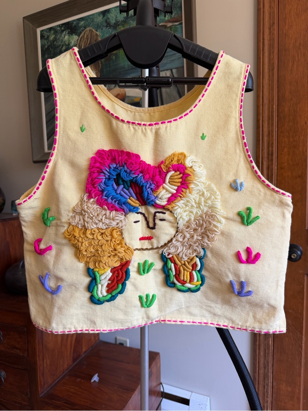 NWOT Handmade in Thailand oversized vest top. Cotton